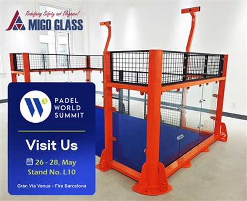 MIGO GLASS presenterà il progetto-Soluzioni pronte per i campi da paddle al P...