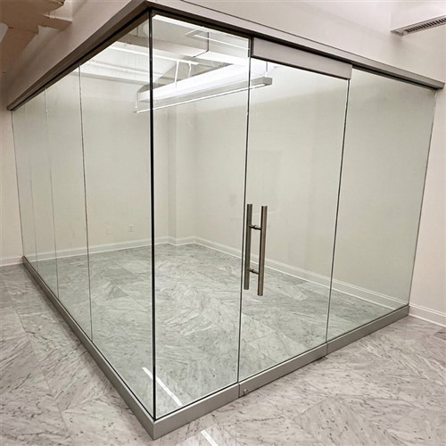 Pareti e divisori in vetro temperato