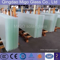 3,2 mm basso contenuto di ferro modellato in vetro solare temperato