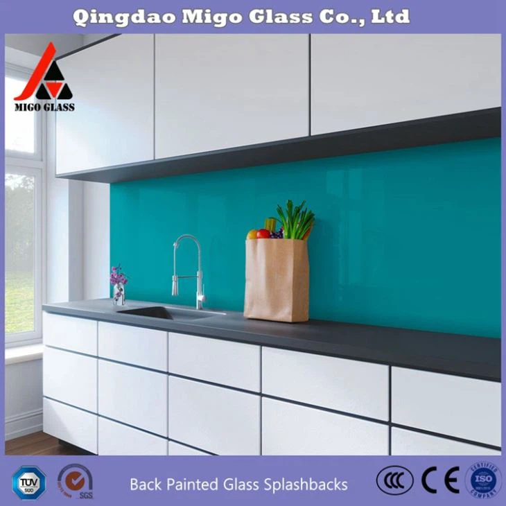 Backsplash lacquered glass